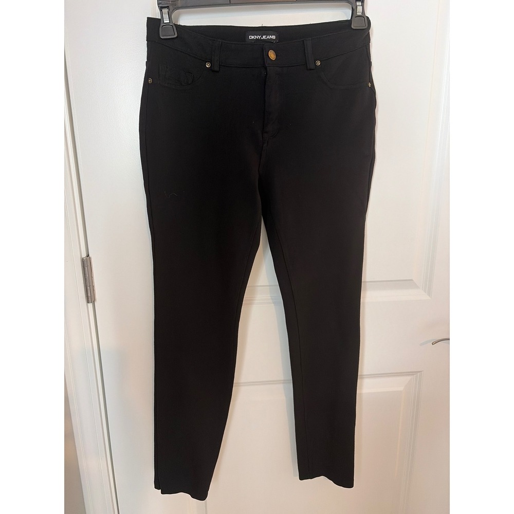 DKNY Jeans Black Skinny Pants Womens Small Stretch 5-Pocket Trousers Casual Work